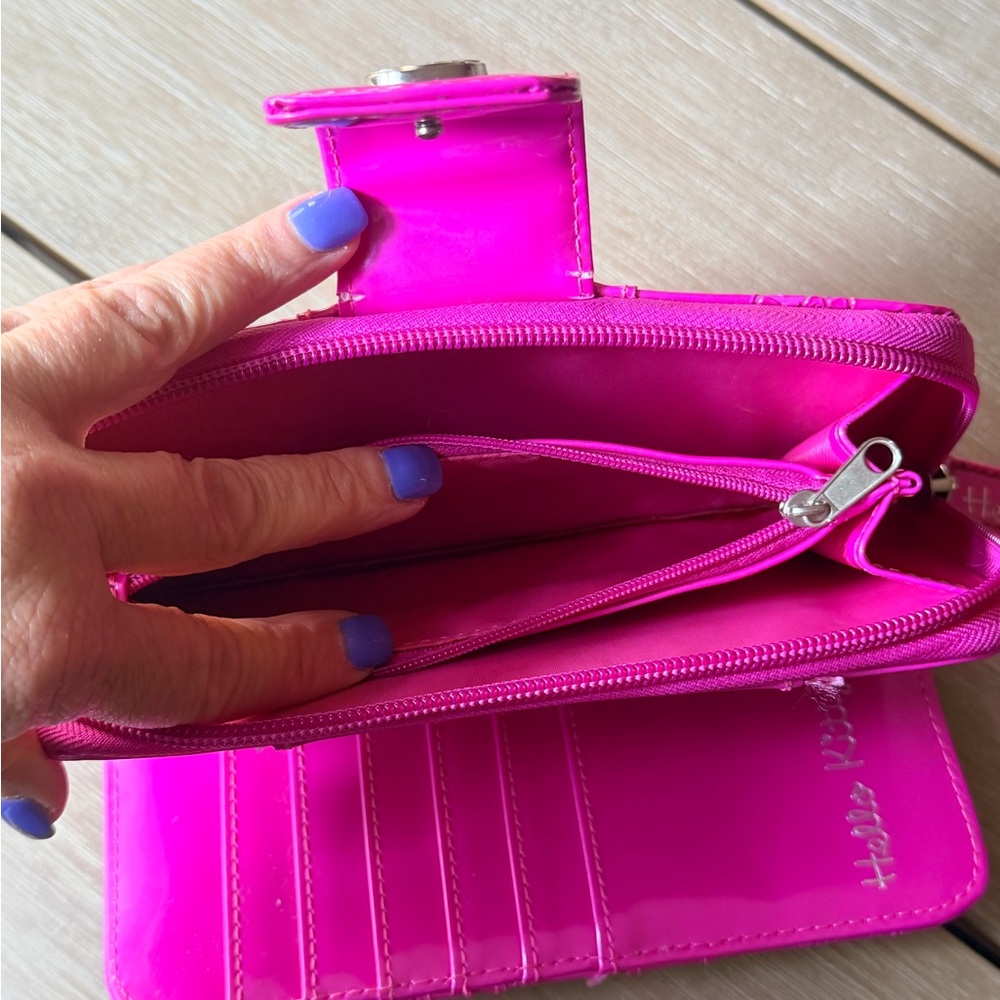 Hello Kitty Pink Embossed Wallet - Picture 7 of 9